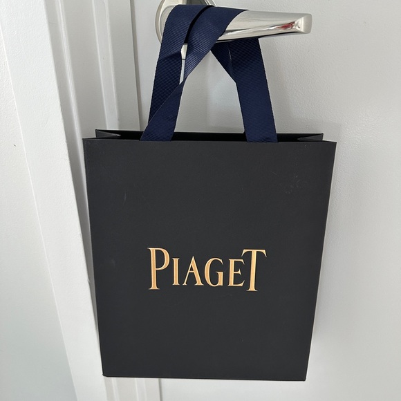 Piaget Floating Display Case, Outer Sleeve, Leather Insert And Logo Shopping Bag - Picture 12 of 16